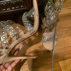 Steve Madden shoes strapy clear